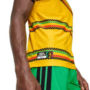 ADIDAS - Maglia Home Giamaica 26 Authentic X Bob Marley - Uomo - Yellow - image 8