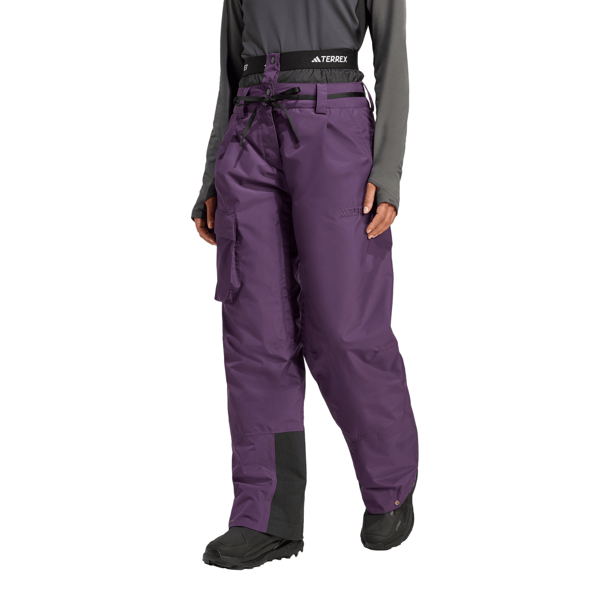 ADIDAS - Pantaloni Isolanti TERREX Xploric 2 Layer CLIMAPROOF - Donna - Purple - image 2