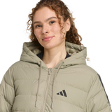 ADIDAS - Parka Imbottito Leggero Con Cappuccio Tecnologia CLIMAWARM E 3 Strisce Essentials. - Donna - Green - image 6
