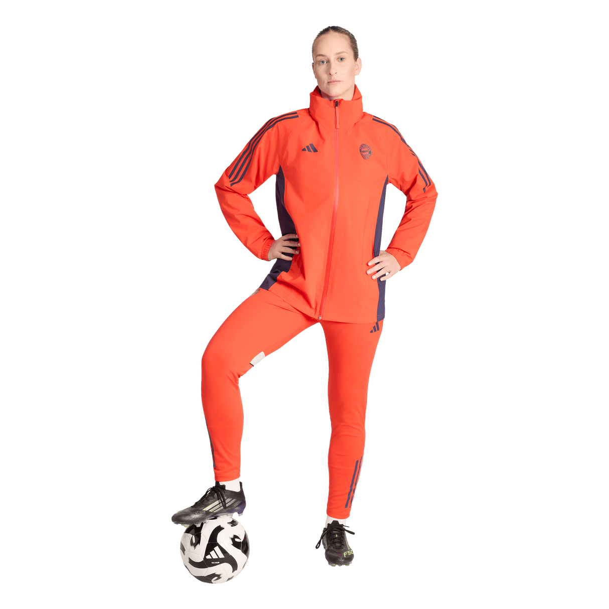 ADIDAS - Fc Bayern 2025/2026 Tiro24 Rain Jacket - Donna - Red - image 4