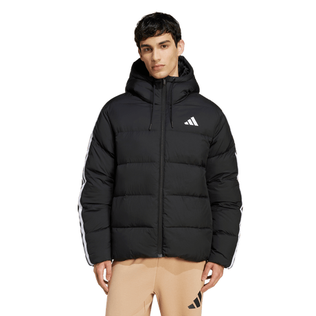 ADIDAS - Essentials CLIMAWARM Giacca Piumino Con Cappuccio 3 Strisce - Uomo - Black - image 2