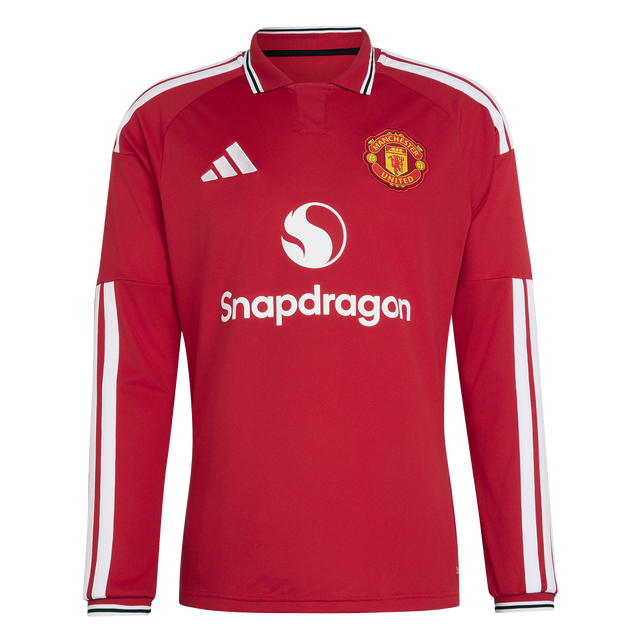 ADIDAS - Manchester United 26/27 Home Authentic Jersey Longsleeve - Uomo - Red - image 1