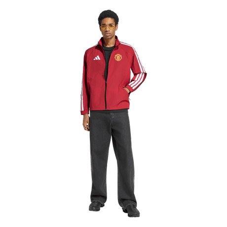 ADIDAS - Manchester United Home Anthem Jacket - Uomo - Red - image 4