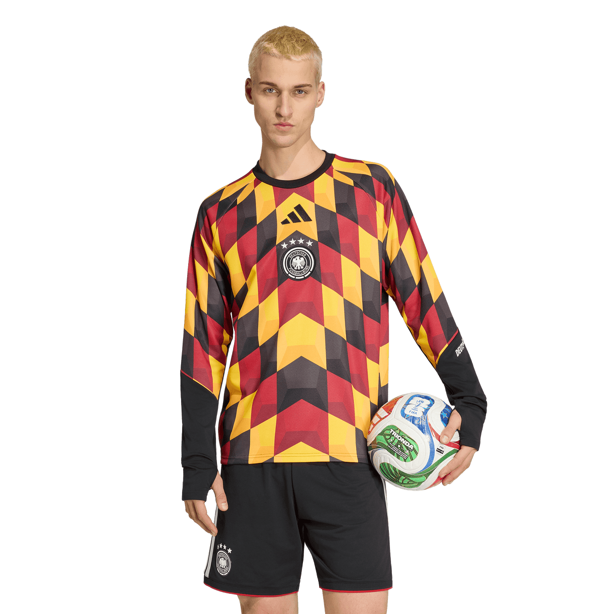 ADIDAS - Germany 26 Home Pre Match Warm Top - Uomo - Black - image 2