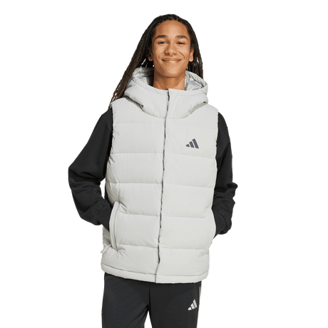ADIDAS - Gilet In Piumino Con Cappuccio Helionic CLIMAWARM - Uomo - Grey - image 2