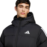 ADIDAS - Essentials CLIMAWARM Giacca Piumino Con Cappuccio 3 Strisce - Uomo - Black - image 5