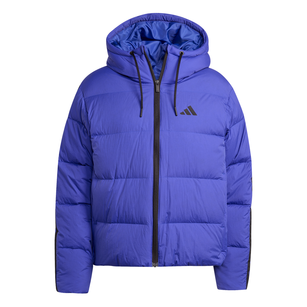 ADIDAS - Giacca Con Cappuccio In Piuma Essentials CLIMAWARM 3 Strisce - Donna - Blue - image 1