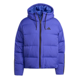 ADIDAS - Giacca Con Cappuccio In Piuma Essentials CLIMAWARM 3 Strisce - Donna - Blue - image 1