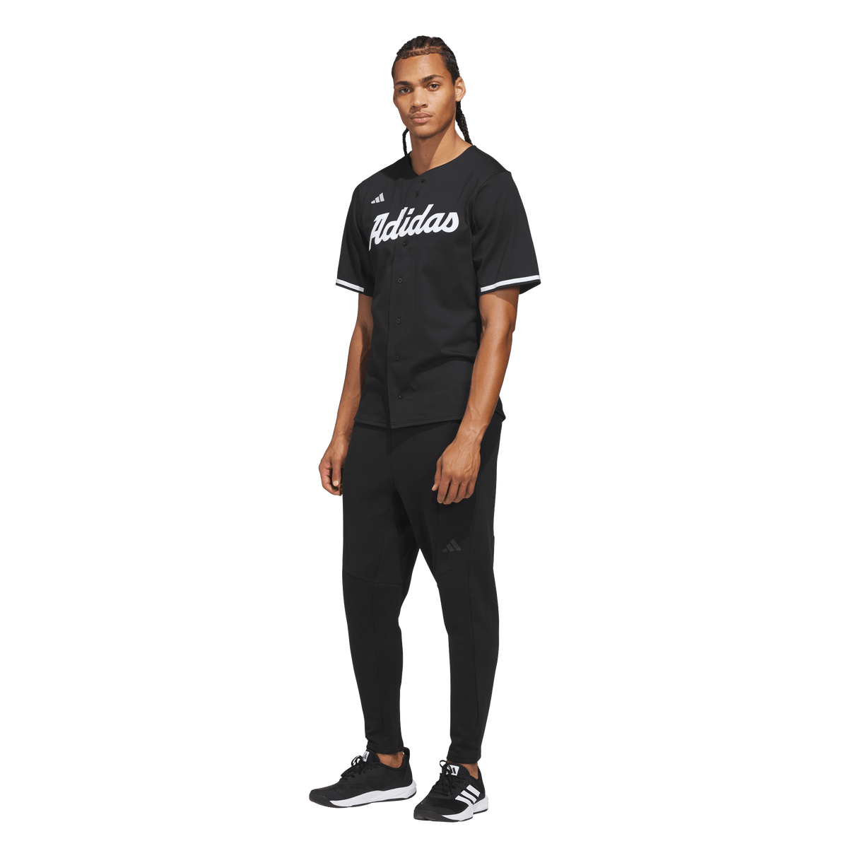 Adidas Dugout Full Button Cotton Jersey - Uomo - Black - image 4