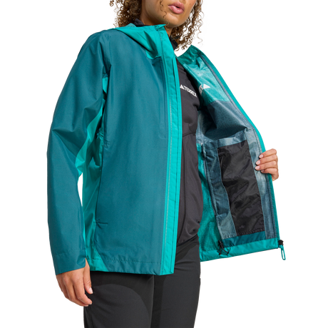 ADIDAS - Giacca TERREX Multi 2.5L RAIN.RDY - Donna - Green - image 5