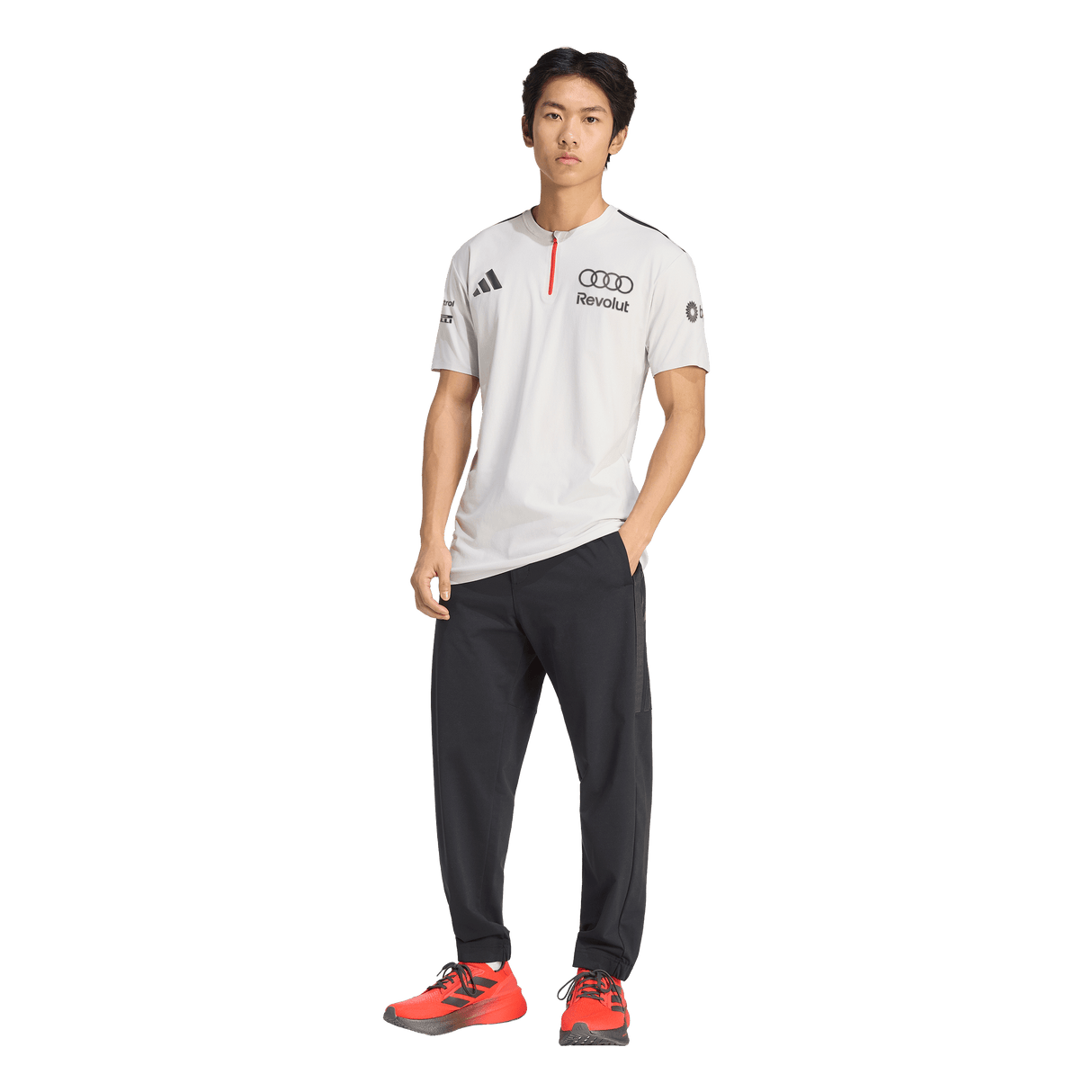 ADIDAS - Audi Revolut Formula One Team 2026 Engineers & Marketing Polo Short Sleeve - Uomo - Grey - image 5
