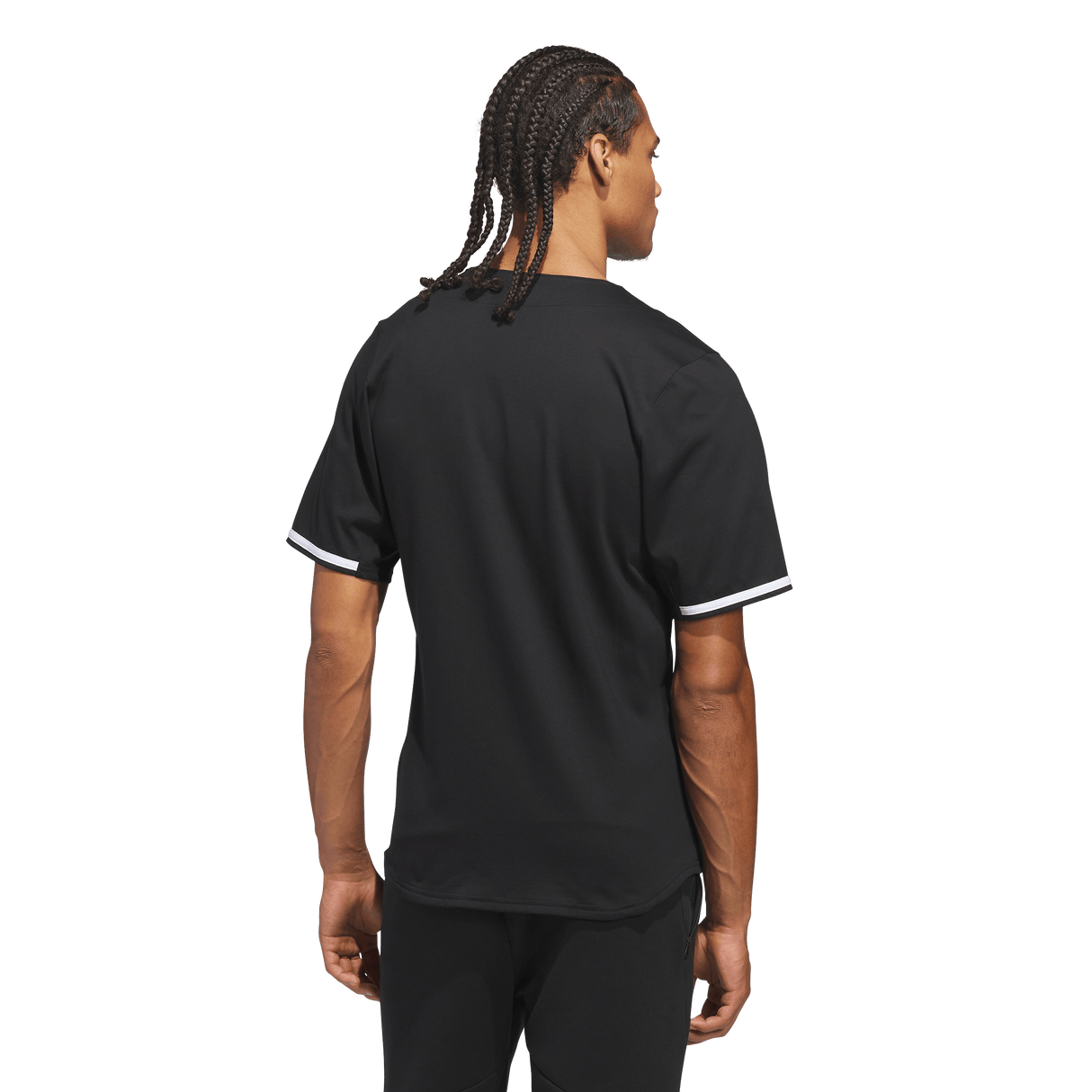Adidas Dugout Full Button Cotton Jersey - Uomo - Black - image 3