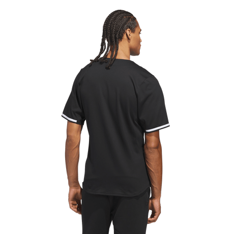Adidas Dugout Full Button Cotton Jersey - Uomo - Black - image 3
