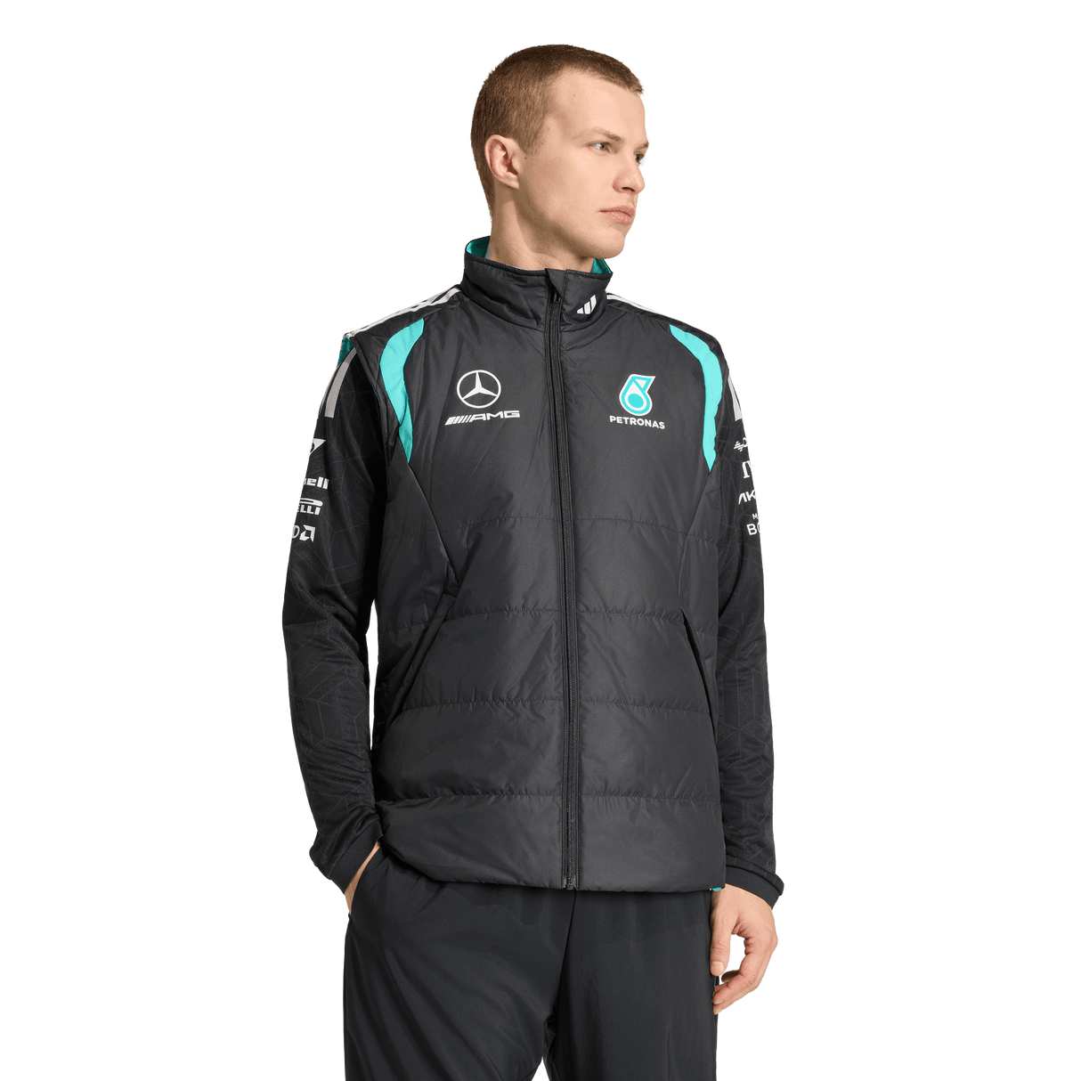 ADIDAS - Gilet Mercedes-Amg Petronas Formula 1 Team Mechanics - Uomo - Black - image 2