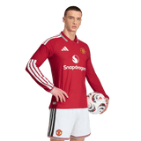 ADIDAS - Manchester United 26/27 Home Authentic Jersey Longsleeve - Uomo - Red - image 3