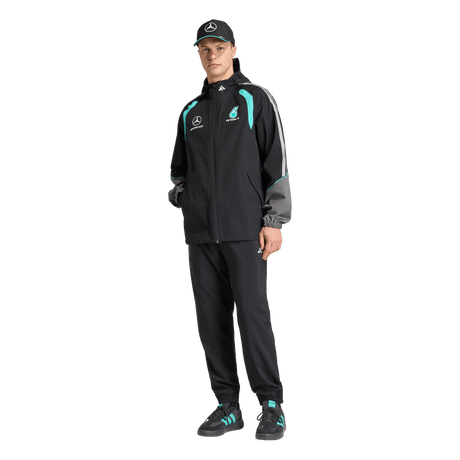 ADIDAS - Giacca Mercedes - Amg Petronas Formula 1 Team Mechanics Rain - Uomo - Black - image 4