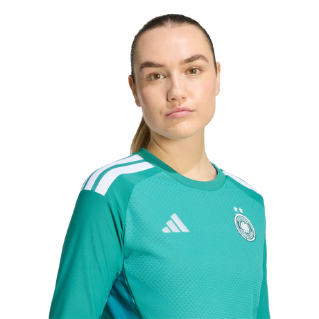 ADIDAS - Germany 26 Home Authentic Goalkeeper Long Sleeve Jersey - Donna - Green - image 7