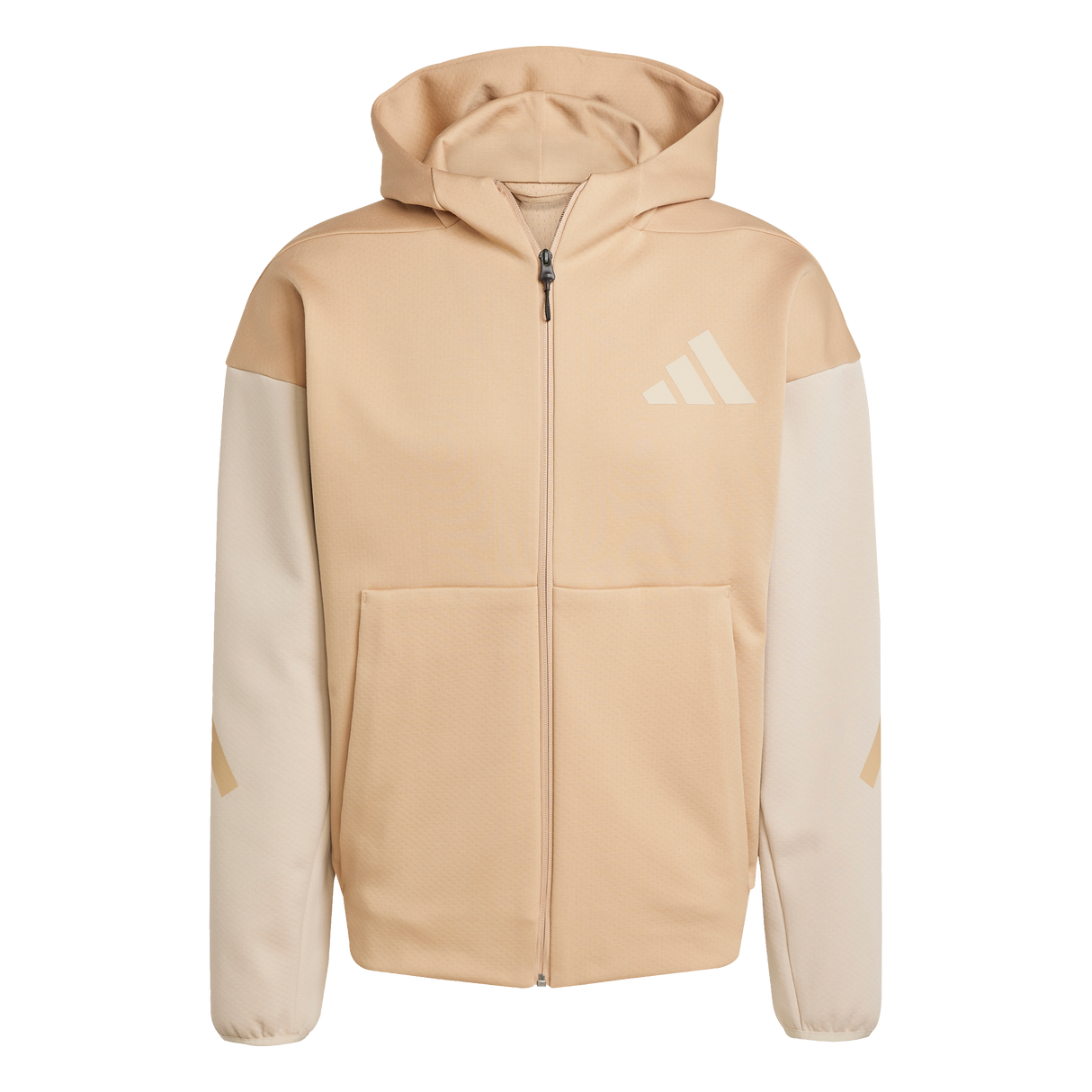 ADIDAS - Z.N.E. Adidas Felpa Con Cappuccio E Zip Integrale - Uomo - Brown - image 1