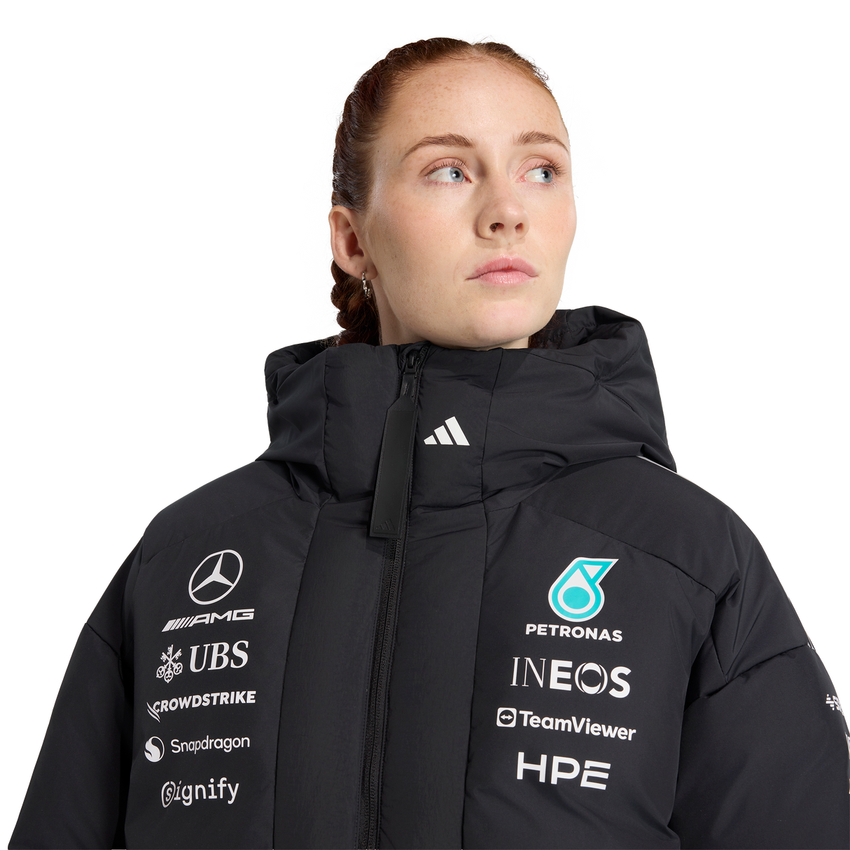 ADIDAS - Mercedes - Amg Petronas Formula 1 Team Engineers Winter Jacket - Donna - Black - image 5