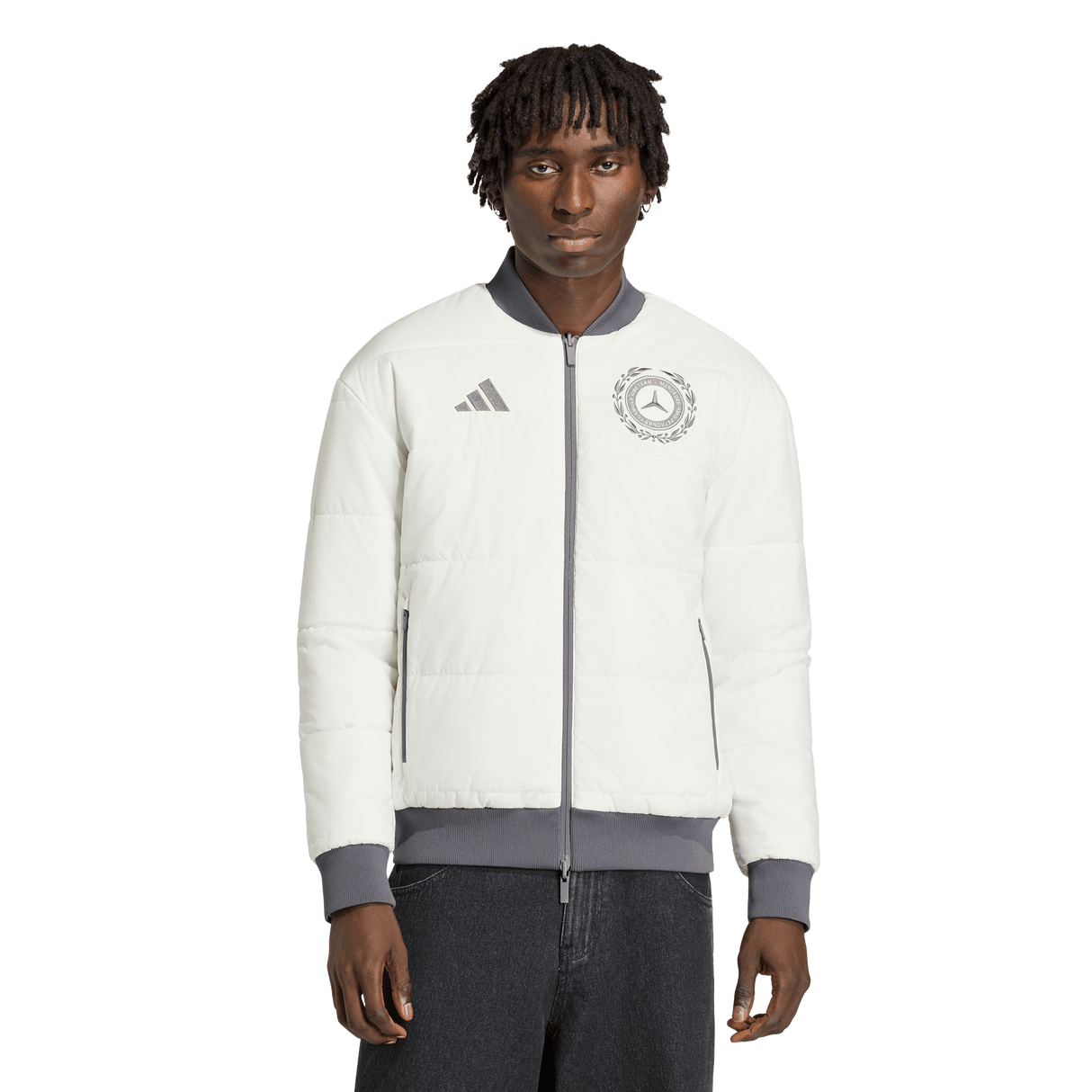 ADIDAS - Mercedes - Amg Petronas Formula 1 Team Silver Arrows Icon Jacket - Uomo - Grey - image 8