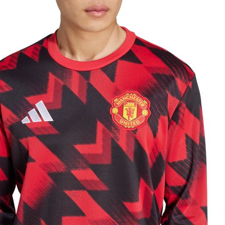 ADIDAS - Top Pre-Match Warm Manchester United Fc 25/26 - Uomo - Red - image 7