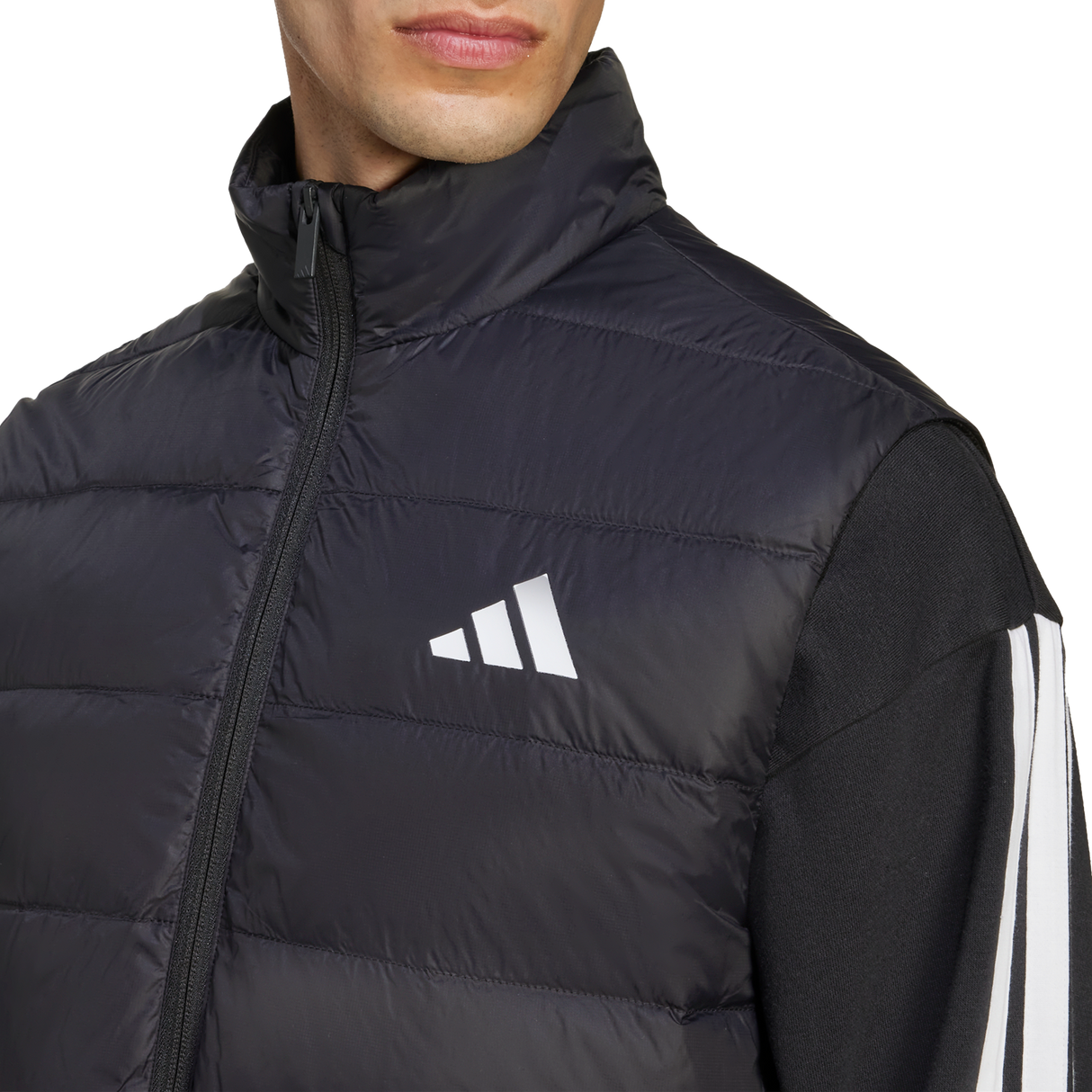 ADIDAS - Essentials CLIMAWARM 3 Stripes Light Down Vests - Uomo - Black - image 5