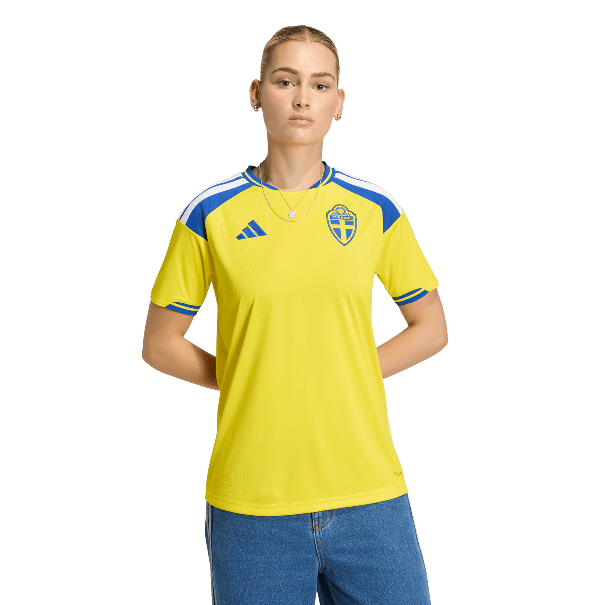 ADIDAS - Maglia Home Sweden 26 - Donna - Yellow - image 3
