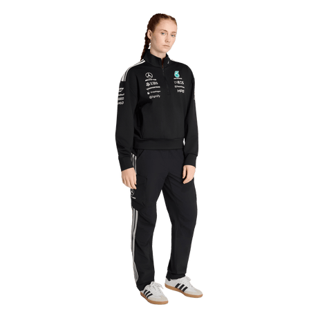 ADIDAS - Mercedes - Amg Petronas Formula 1 Team Engineers Quarter Zip - Donna - Black - image 4