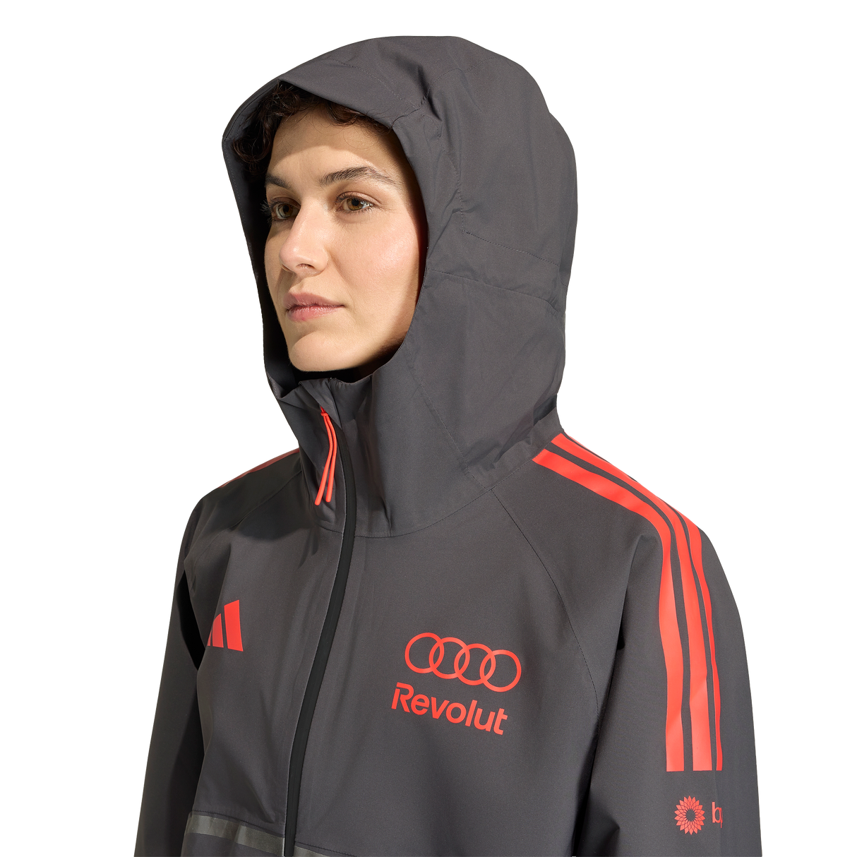 ADIDAS - Audi Revolut Formula One Team 2026 Mechanics Rain Jacket - Donna - Black - image 6