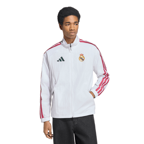 ADIDAS - Real Madrid Home Anthem Jacket - Uomo - White - image 2