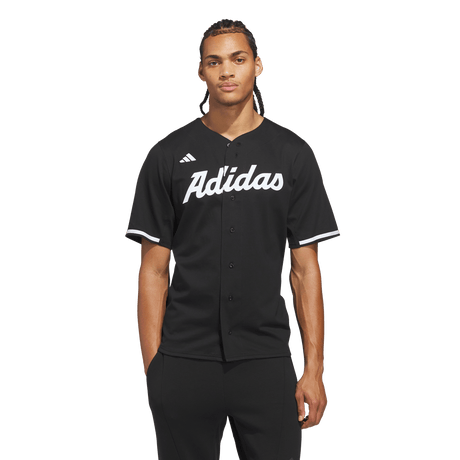 Adidas Dugout Full Button Cotton Jersey - Uomo - Black - image 2