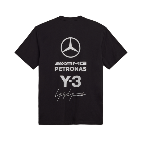ADIDAS - Y-3 Mercedes - Amg Petronas Formula 1 Team Logo Stack Short Sleeve Tee - image 9