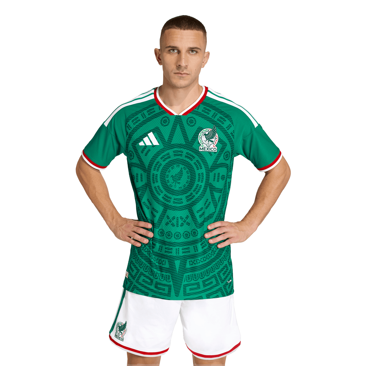 ADIDAS - Maglia Home Authentic Mexico 26 - Uomo - Green - image 3