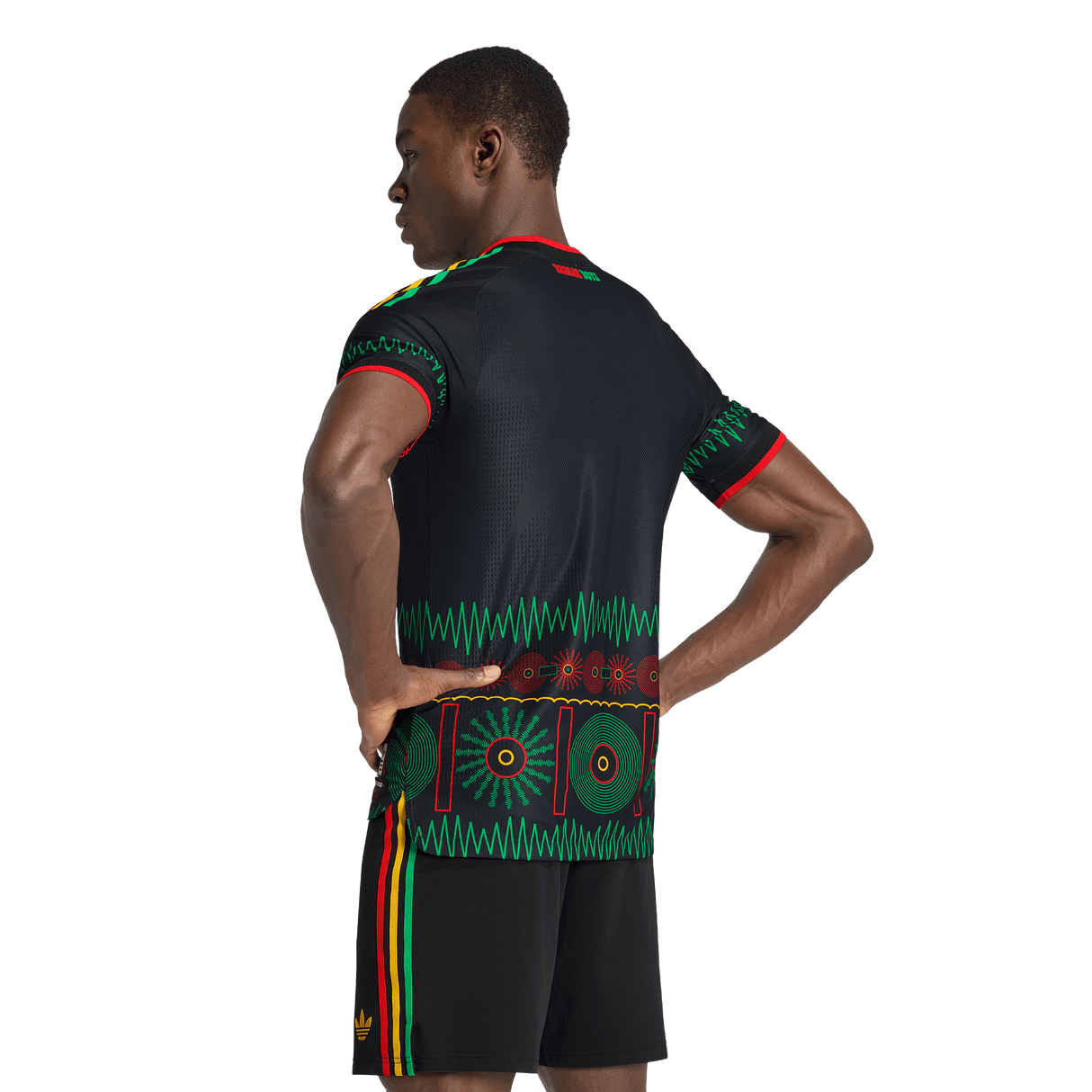 ADIDAS - Maglia Da Trasferta Authentic X Bob Marley Giamaica 26 - Uomo - Black - image 4