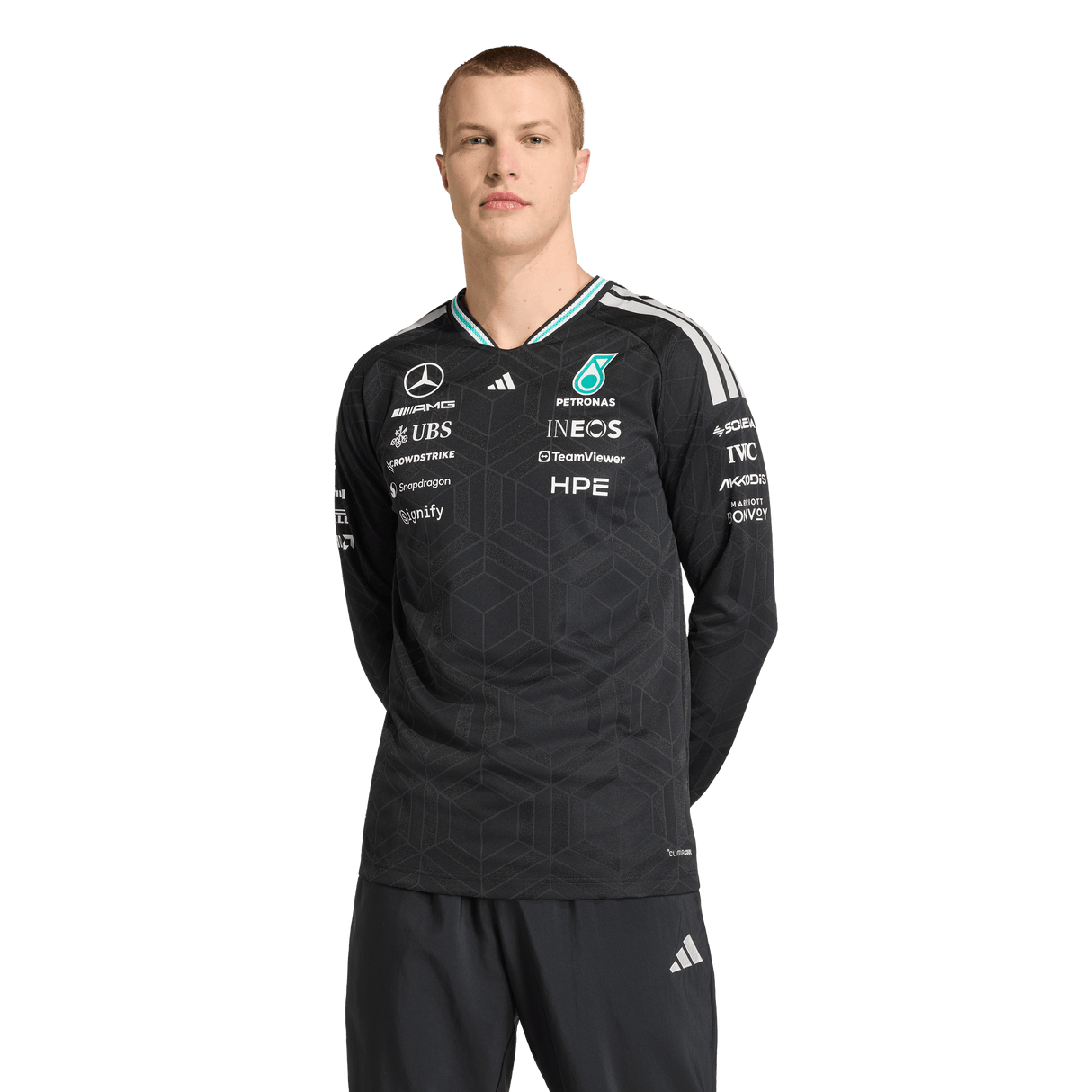 ADIDAS - Maglia Autentica A Maniche Lunghe Mercedes-Amg Petronas Formula 1 Team Driver - Uomo - image 8