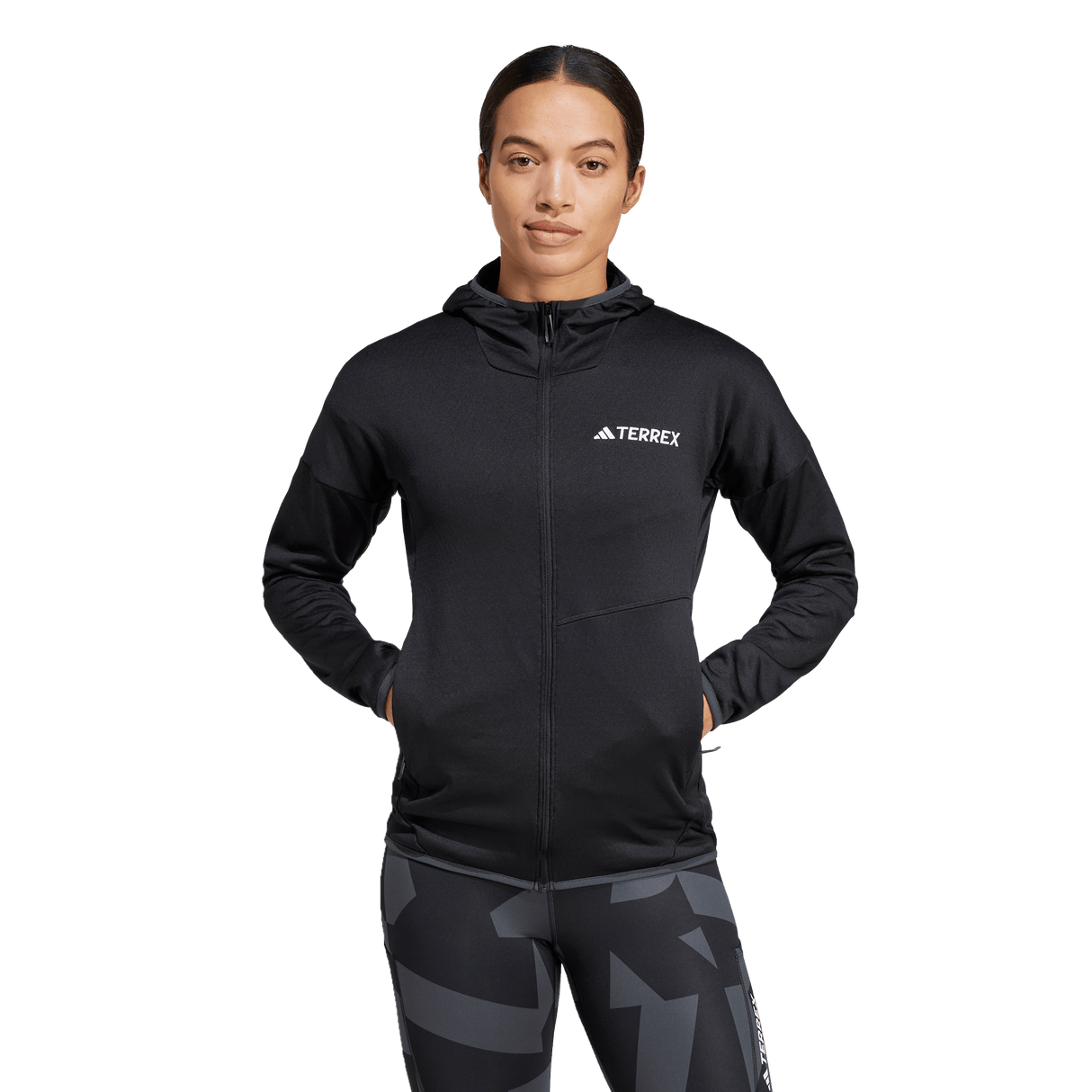 ADIDAS - Giacca Con Cappuccio In Fleece Leggero CLIMAWARM TERREX Xperior - Donna - image 2