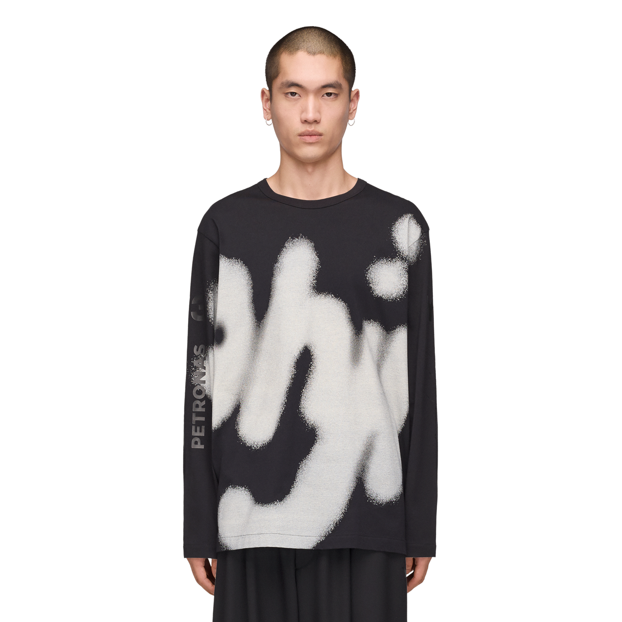 ADIDAS - Y-3 Mercedes - Amg Petronas Formula 1 Team Yohji Graphic Long Sleeve Tee - Black - image 2