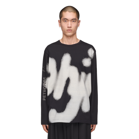 ADIDAS - Y-3 Mercedes - Amg Petronas Formula 1 Team Yohji Graphic Long Sleeve Tee - Black - image 2