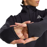 ADIDAS - Maglia Da Running Adi365 CLIMAWARM+ Half Zip - Donna - Black - image 6