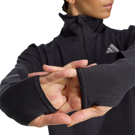 ADIDAS - Maglia Da Running Adi365 CLIMAWARM+ Half Zip - Donna - Black - image 6