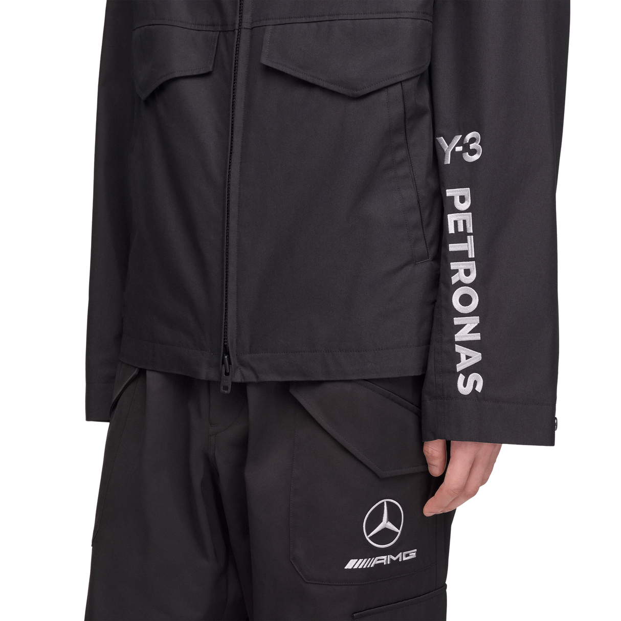ADIDAS - Y-3 Mercedes - Amg Petronas Formula 1 Team Wolf Jacket - Black - image 8