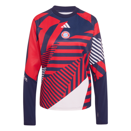 ADIDAS - Fc Bayern 26/27 Pre Match Warm Top - Donna - Blue - image 1