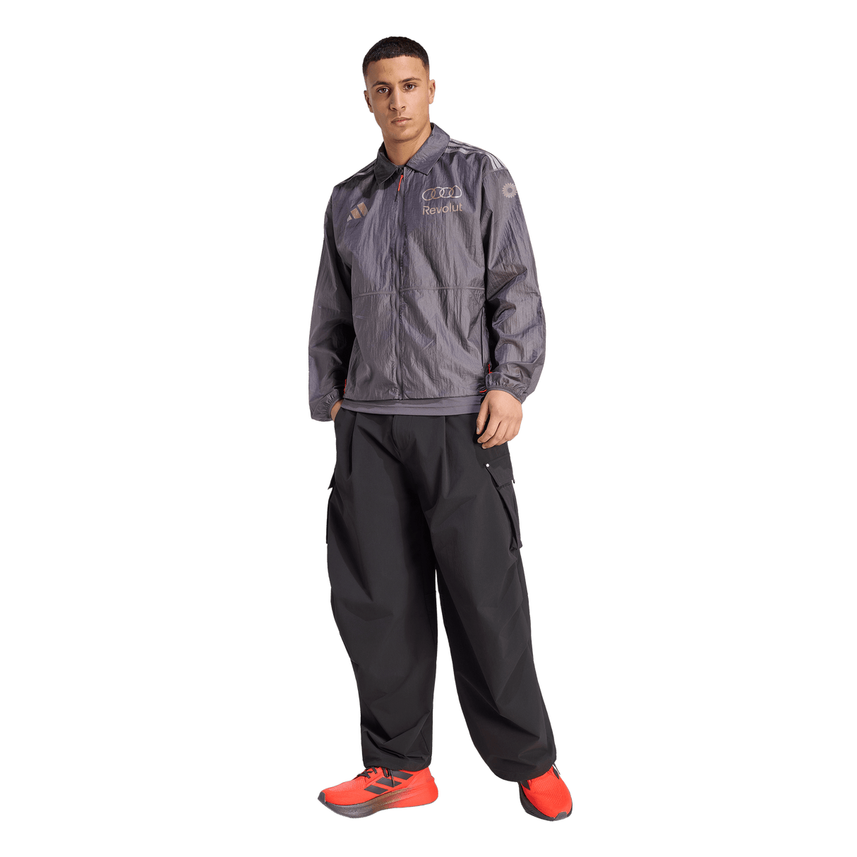 ADIDAS - Audi Revolut Formula One Team 2026 Driver Paddock Jacket - Uomo - Black - image 4