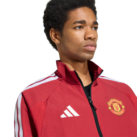 ADIDAS - Manchester United Home Anthem Jacket - Uomo - Red - image 5