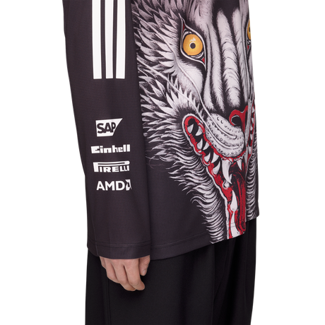 ADIDAS - Y-3 Mercedes - Amg Petronas Formula 1 Team Driver Long Sleeve Jersey - Black - image 8