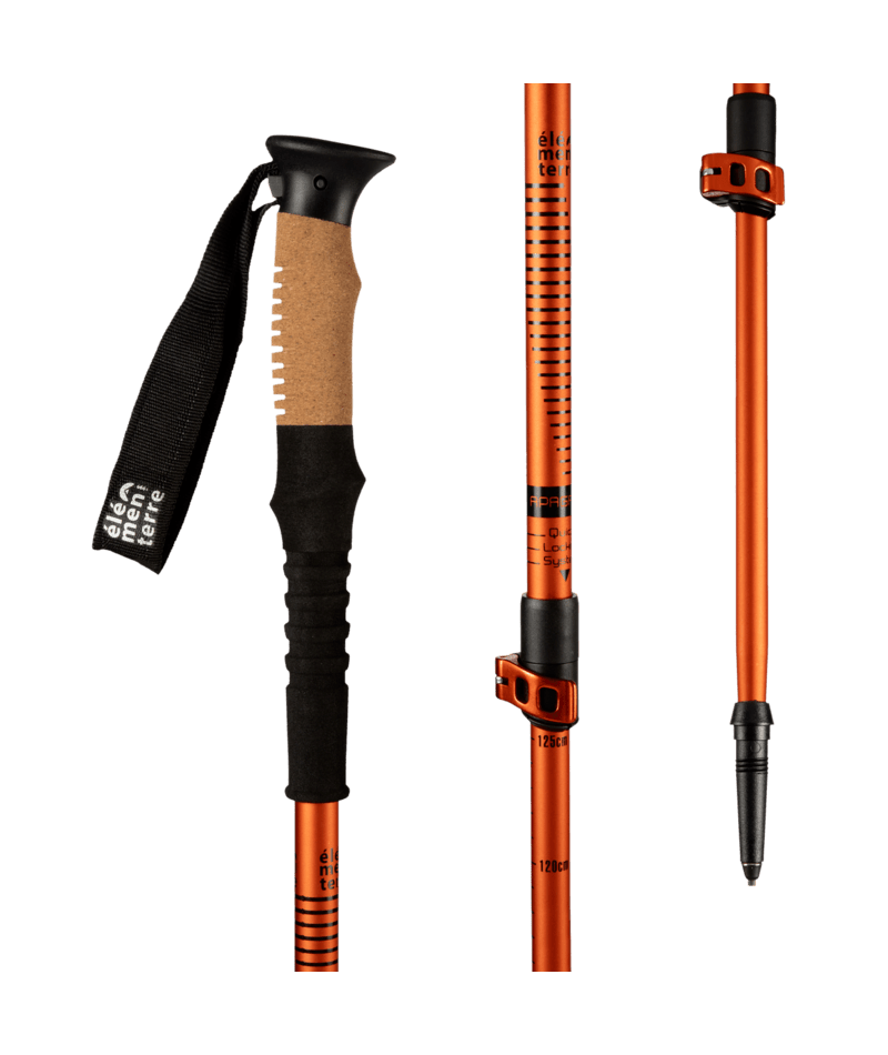 ELEMENTERRE - APAGADO Speed-lock cork trekking pole