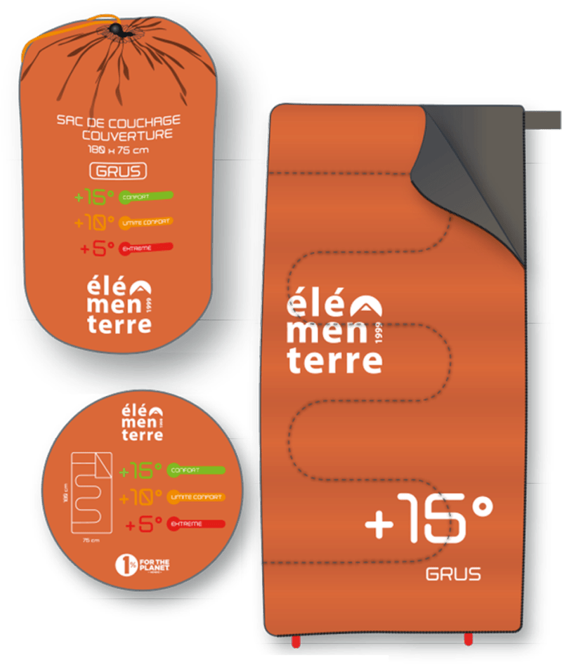 ELEMENTERRE - Coperta per sacco a pelo GRUS