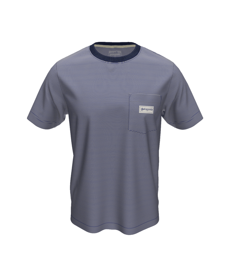 PATAGONIA - M's MW Hut Tripper Label Pocket Tee