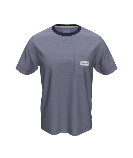 PATAGONIA - M's MW Hut Tripper Label Pocket Tee