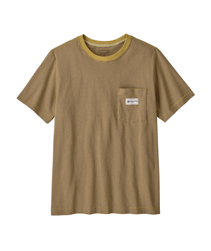 PATAGONIA - M's MW Hut Tripper Label Pocket Tee